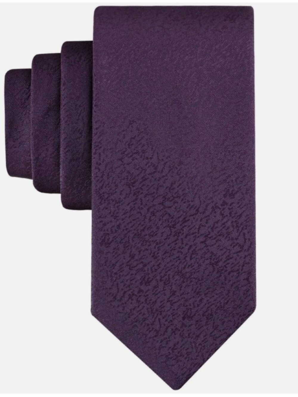Calvin Klein Men's Zuba Tonal Botanical Tie - Purple